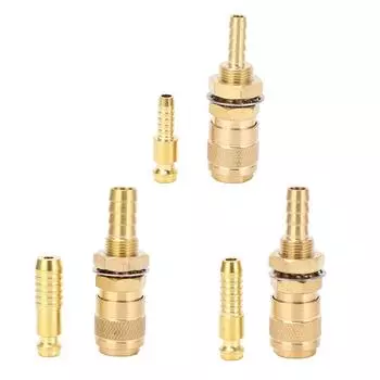 Газовый адаптер с водяным охлаждением, латунная сварочная горелка, быстроразъемное соединение для PTA DB MIG TIG 6mm/0.24in