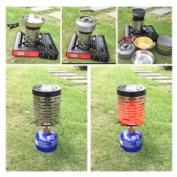 Газовый обогреватель для кемпинга Газовые печи для кемпинга Портативный газовый обогреватель Портативный газовый обогреватель для улицы Грелка для плиты Нагревательный чехол белый