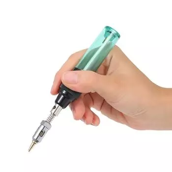 Газовый паяльник Электрический паяльник Пистолет Сварочные инструменты Пламенная горелка Беспроводной припой (розовый) розовый