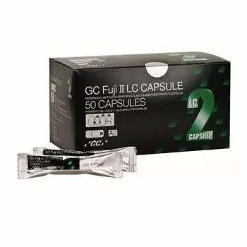GC Fuji 2 LC Capsule Pack of 50 # A2 Shade Dental БЕСПЛАТНАЯ ДОСТАВКА ПО ВСЕМУ МИРУ
