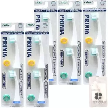GC GC Plinia Brush 2 шт. электрическая зубная щетка сменная щетка улыбка оригинальный хлопковый набор [набор 5] Multi-Fit MI-1015 [с жизнью включен]