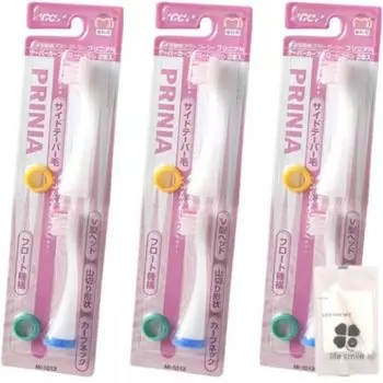 GC GC Plinia Taper Curve Float Brush 2 pieces x 3 pieces Pink Dental exclusive product smile original cotton set [life included]