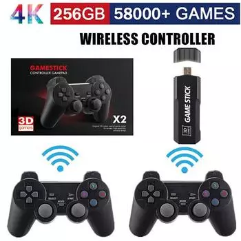 GD10 игровой плеер 256G 4K HD игровая консоль двойной беспроводной 2.4G контроллер ретро консоль 58000 игр для PSP рождественский подарок