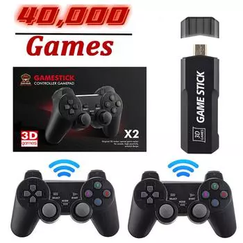GD10 игровой плеер 256G 4K HD игровая консоль двойной беспроводной 2.4G контроллер ретро консоль 58000 игр для PSP рождественский подарок