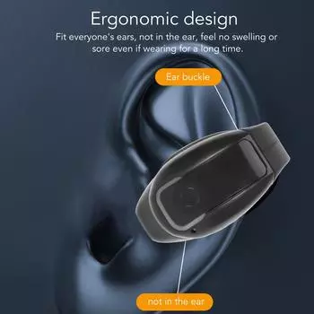 GD28 открытые наушники Bluetooth5.3 беспроводные одинарные наушники-клипсы IPX4 водонепроницаемые наушники для бега велоспорта