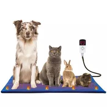 GD XIUPLS Pet Hot Carpet Heater Pet Cat Dog Hot Mat Heater Mat Heater Mat Электрический обогреватель Pet Gree Pad 9 уровней регулировки температуры Постоянная температура 4
