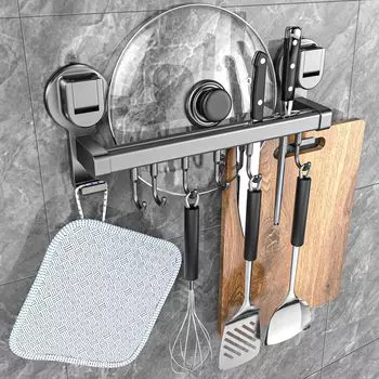 GDUOD Крючок для кухонных инструментов Сильная присоска Двойная подвижная кухонная присоска Сильная Изготовлена из Грузоподъемность До Кухня Кухня Прочное Хранение Нет