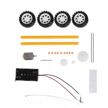 Gear Drive Car DIY Scientific Pack DIY Educational Electric Gear Toy Car для детей меньше, чем br больше, чем