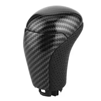 Gear Lever Gear Shifter Leather Carbon Gear Shifter Knob Perforated Fit for /Tacoma/ Prado чёрный
