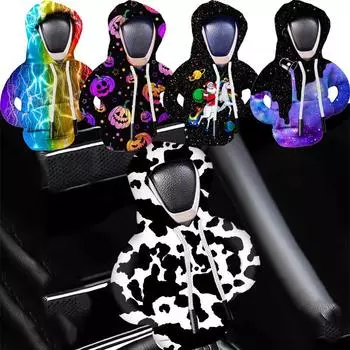 Чехол на рычаг переключения передач с капюшоном, чехол на рычаг переключения передач, украшение на ручку переключения передач автомобиля, подходит для механической и автоматической коробки передач, универсальный автомобильный рычаг переключения передач, д