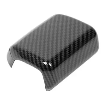 Gear Shift Knob Cover Trim Carbon Fiber Style Scratch Proof Stylish Look Gear Shifter Knob Decorativ