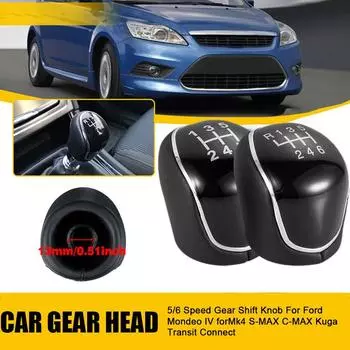 Gear Shift Knob Speed Gear Shift Knob Car Interior Supplies Car Accessories for FORD Mondeo IV For Mk4 S-MAX C-MAX Kuga