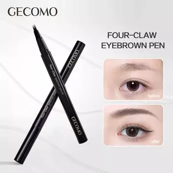 GECOMO Fine And Smooth Four-Claw Water Eyebrow Pencil Long Lasting Natural Wild Eyebrow Waterproof Lower Res Female