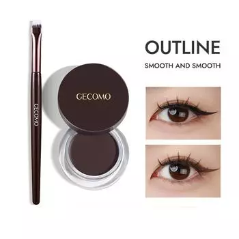 GECOMO Long Wear Matte Eyeliner Gel Cream, быстросохнущая водостойкая подводка для глаз, подводка-карандаш для глаз