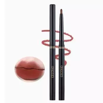 GECOMO Матовый карандаш для губ с оттенком, водостойкий, с гладким хайлайтером и тенями для век 0,25 г - 03# Карамельный красно-коричневый