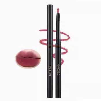 GECOMO Матовый карандаш для губ с оттенком, водостойкий, с гладким хайлайтером и тенями для век 0,25 г - 01# Berry Plum