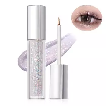 GECOMO Official Authentic Streamer Brilliant Eyeshadow Pearlescent Glitter Flake Brightening High Gloss Silkworm Liquid Eyeshadow Glass Candy (102#