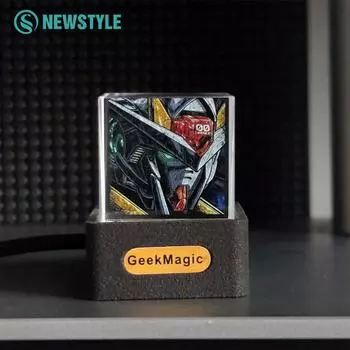 GeekMagic Умные голографические цифровые часы Мини-телевизор Ночники с GIF-дисплеем Голографический кристалл Настольная метеостанция