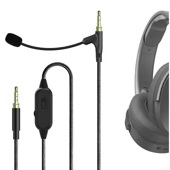 Geekria Clip Microphone Condenser Microphone Pin Microphone Mini Microphone Smartphone Microphone Headphone Cable for Games and Meetings Compatible