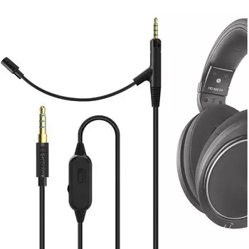 Geekria Clip Microphone Condenser Microphone Pin Microphone Mini Microphone Smartphone Microphone Headphone Cable for Games and Meetings Compatible