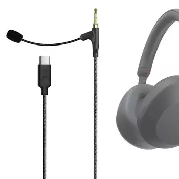 Geekria Clip Microphone Condenser Microphone Pin Microphone Mini Microphone Smartphone Microphone Headphone Cable for Games and Meetings Compatible