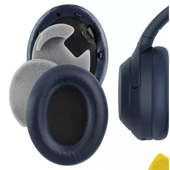 Geekria Ear Pads QuickFit Compatible Pads Compatible with Sony Headphones Pads Cups Protein Leather WH-1000XM4 Ear/Ear (Blue) синий