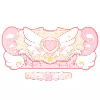 GeekShare Большая Мышь Водонепроницаемая Легко Переключаемая для Офиса Мышь Милая Запястье Звездная История Розовый Набор Коврик, Материал, Чистка, Использование, Дизайн, Коврик, Дизайн, Подставка для Запястья, розовый