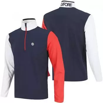 Geepore Men S Daytona Colorblock Tech Interlock Quarter Zip Up G4MS23K126SNO/S