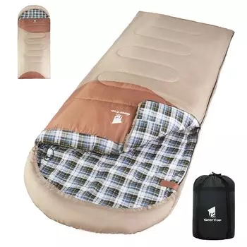 Geer Top Camping Sleeping Winter Width Wide Full Convert Large Size to Water Heat Sleeping in the Mountain Emergency Emergency Khaki Bag, Sleepwear,