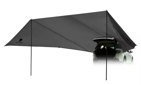 Geer Top Car Side Tarp для задних ворот автомобиля, широкий тент, теплоизоляция, легко устанавливается, подходит для сна, в комплекте 2 темно-серых автомобиля, брезент, тент,