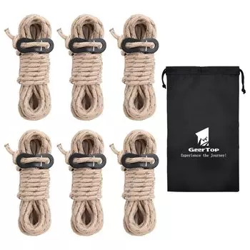 GEERTOP Guy брезентовая палатка Guy 6 светоотражающая гибкая фурнитура емкость для хранения груза кемпинговая палатка хаки веревка, паракорд, веревка, канат, леска, растяжка, 4 мм,