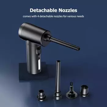 Geevorks Многофункциональная беспроводная электрическая воздушная тряпка и воздушный насос 2-в-1 для выдувания пыли с