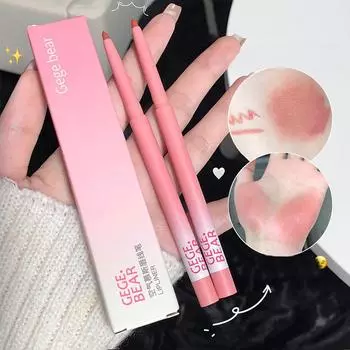 Gege Bear Карандаш для губ Shimmer Matte Lip Liner Pencil Long Lasting Lipstick Pen
