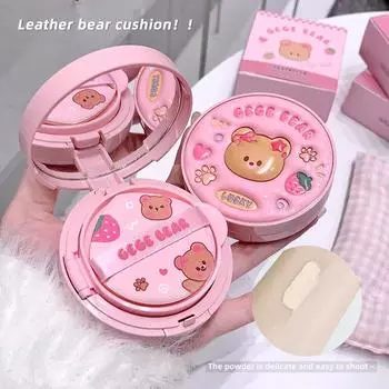 Gege Bear Leathery Sheer Cushion Cream — стойкий, устойчивый к истиранию и двухцветный бархатистый тинт для губ для естественного образа
