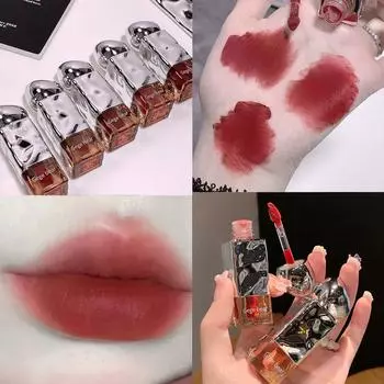 Gege Bear Matte Velvet Lip Glaze, шелковистая и нелипкая, улучшенная цветопередача, матовая помада для губ