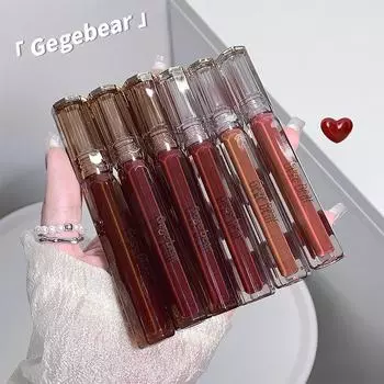 Gege bear Velvet Lip Glaze Matte Matte Not Easy To Fade Lip Mud Lip Gloss High-end