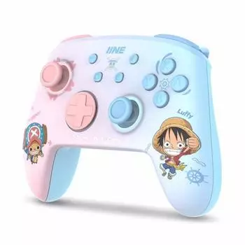Геймпад Luffy/Chopper с регулируемой подсветкой, беспроводной Bluetooth, левый и правый контроллеры для Switch 15*11*6cm розовый/синий