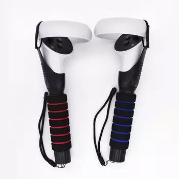 Геймпад с двумя ручками для Oculus Quest 2, удлинительные ручки для контроллеров Oculus Quest с длинными стиками, играющие в игры Beat Sabre