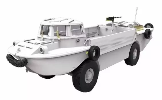 Gekko Model US Army Amphibiable Cargo Transport Vehicle Вьетнамская война Пластиковая модель GEC35GM0038 1/35 LARC-V