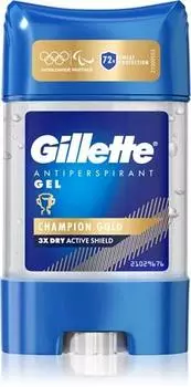 Гель-антиперспирант Gillette Champion Gold TU прозрачный