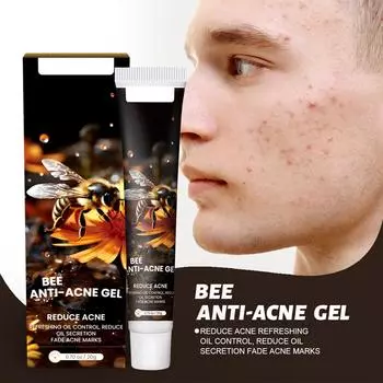 Гель Bee Acne, очищающий гель от прыщей с растительными экстрактами, очищающий от прыщей, контролирующий жирность кожи и омолаживающий ее One Size