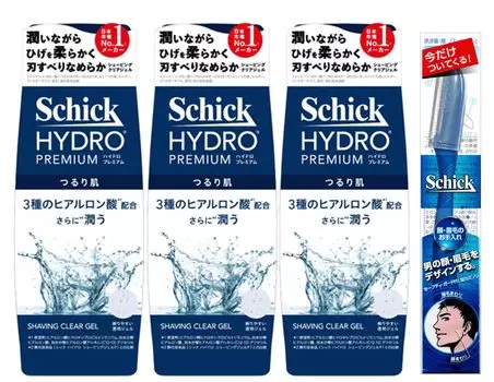 Гель для бритья Schick Hydro Premium 200 г х 3 шт. с бонусом