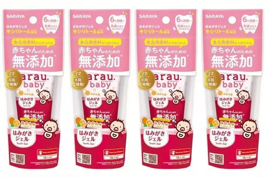 Гель для чистки зубов Arau Baby x 4, 35 г (х 4)