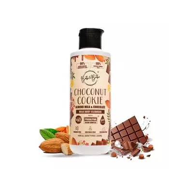 Гель для душа Choconut Cookie - Шоколад и миндальное молоко | Очищающее средство для тела без сульфатов и парабенов | Увлажнение и осветление для мягкой, сияющей кожи 250 мл 250 ml