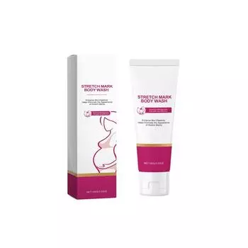 Гель для душа для беременных, увлажняющий, для душа, осветляет морщины и разглаживает кожу, нежно, без раздражения, 100 мл белый