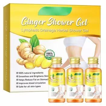 Гель для душа для похудения Gingers увлажняющий 3 бутылки коробка One Size