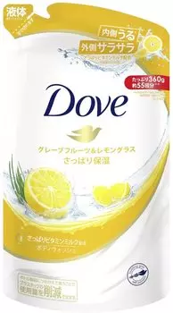 Гель для душа Dove Грейпфрут Лемонграсс Сменный блок 360 г [Набор 3 шт.] &