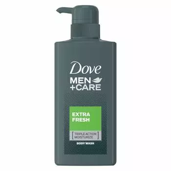Гель для душа Dove Men Care Extra Fresh с дозатором 400 г Мыло для тела Мыло для тела Освежающий, свежий морской аромат.