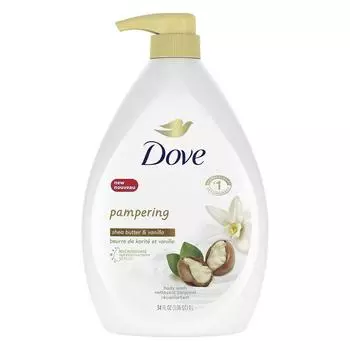 Гель для душа Dove Pampering с маслом ши и ванилью, 1 шт., 1 л