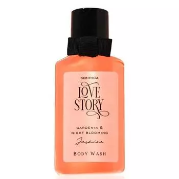 Гель для душа Kimirica Love Story, нежный отшелушивающий гель для душа 50 мл | Глубоко очищает кожу | 100% веганский продукт и не содержит парабенов